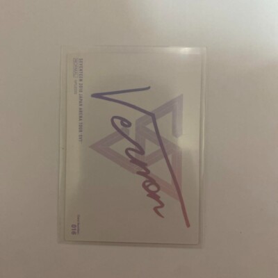 SEVENTEEN サイン　バーノン Seventeen Vernon 2018 JAPAN ARENA TOUR SVT Limited autographed