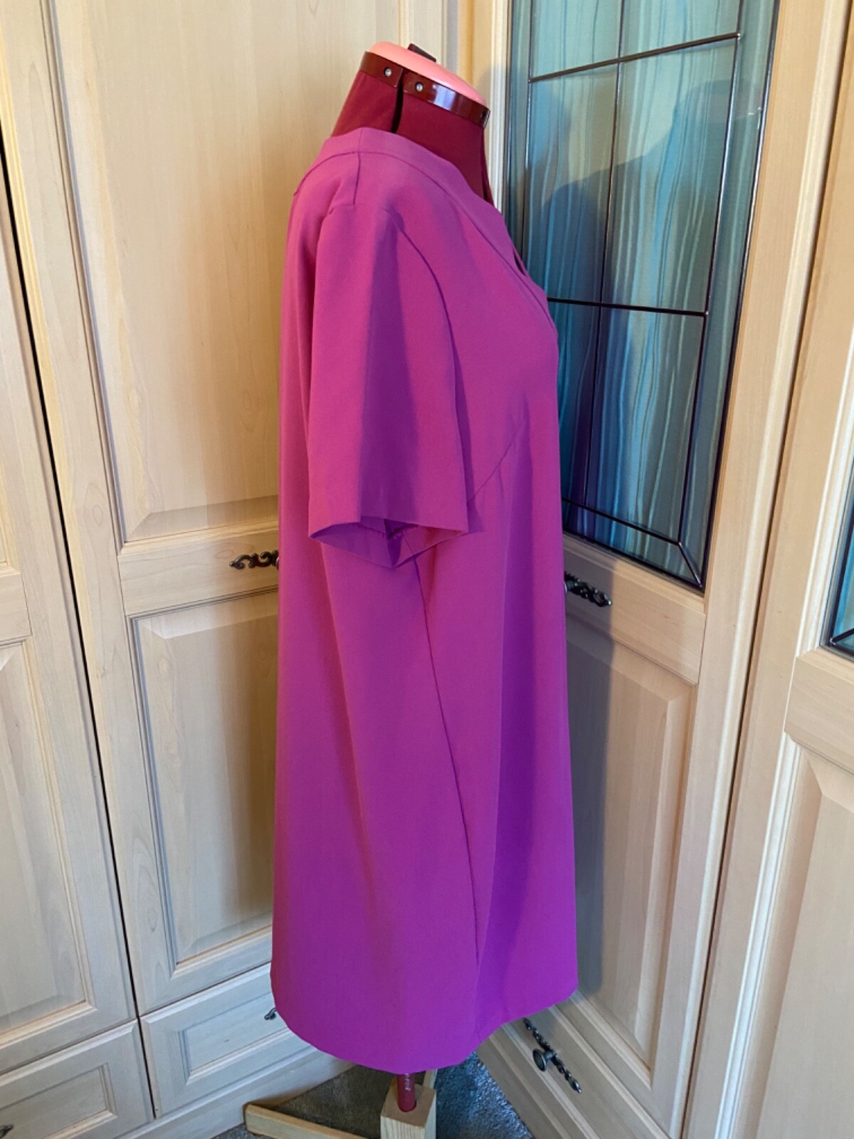 M&S Collection Fuchsia Pink Shift Dress size 20 * H | eBay