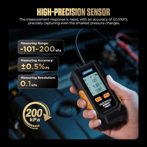 Digital Manometer Differential Air Pressure Tester Meter Guage Tool -101~ 200Kpa - Picture 3 of 18