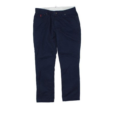 Ralph Lauren Chino Hose Herren W38 L32 Blau Zip Fly