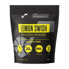 JUST INGREDIENTS Lemon Swish Protein Powder - Grass-Fed Whey, Lemon Flavor - ...