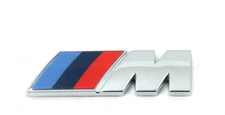 BMW M-Performance Fender Emblem Badge - Chrome  (1 pack)