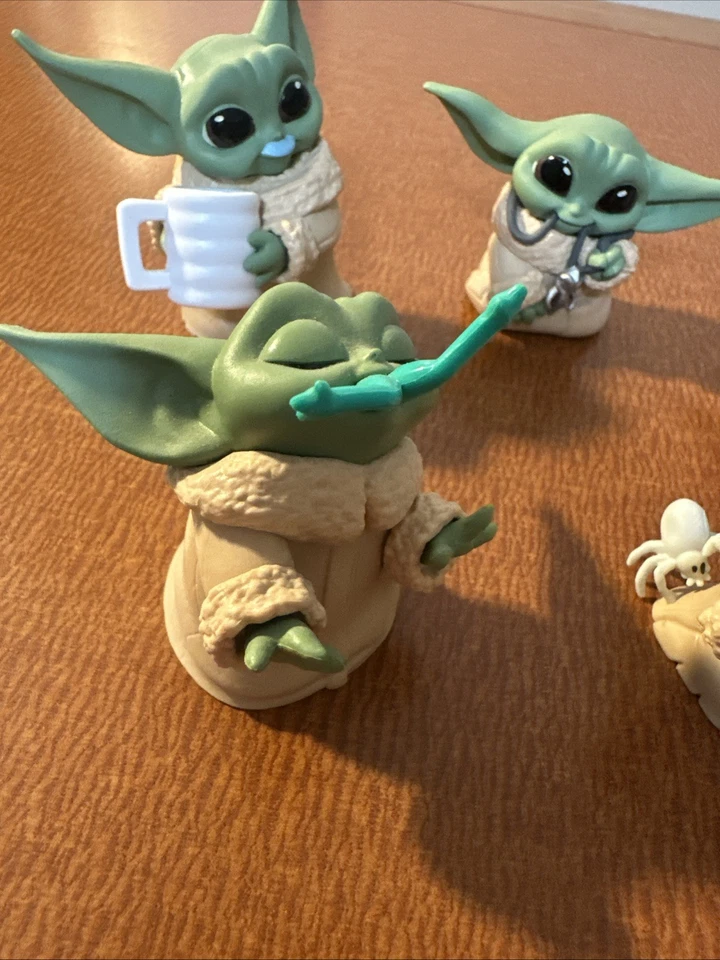 5 PIEZAS Star Wars Baby Yoda Grogu Figura de Acción Colección Figura Juguetes Hasbro Foto 2 de 4