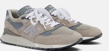 NEW BALANCE U998 CORE SIZE 10.5 D GREY SILVER MADE IN USA SNEAKER U998GR