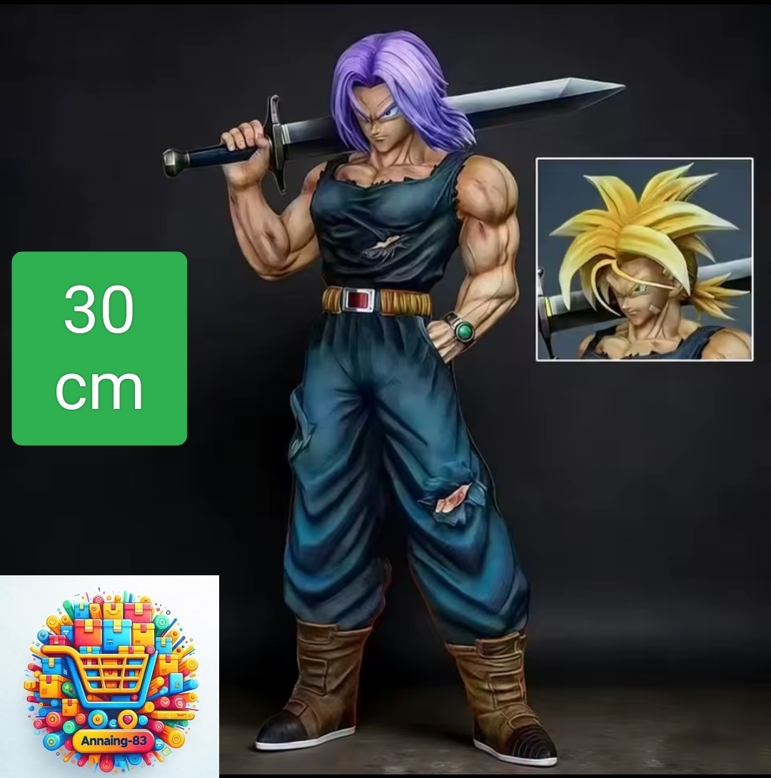 Dragon Ball Trunks Figura Super Saiyan Action Figure PVC 30 Cm 2 Teste