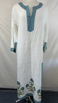 NWOT Maison Marigold 100% Linen Hampton Kaftan M/L