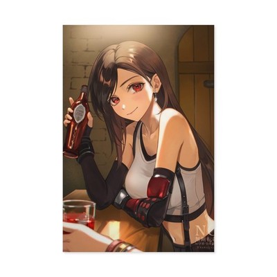 Anime Tifa Lockhart Final Fantasy VII Paper Poster 210 GSM V25
