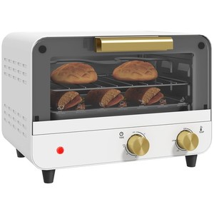 HOMCOM Small Toaster Oven, 12L Multifunction 22.7 x 31.5 x 27.7 cm, White 