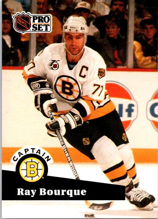 1991-92 Pro Set French Ray Bourque #567 Boston Bruins