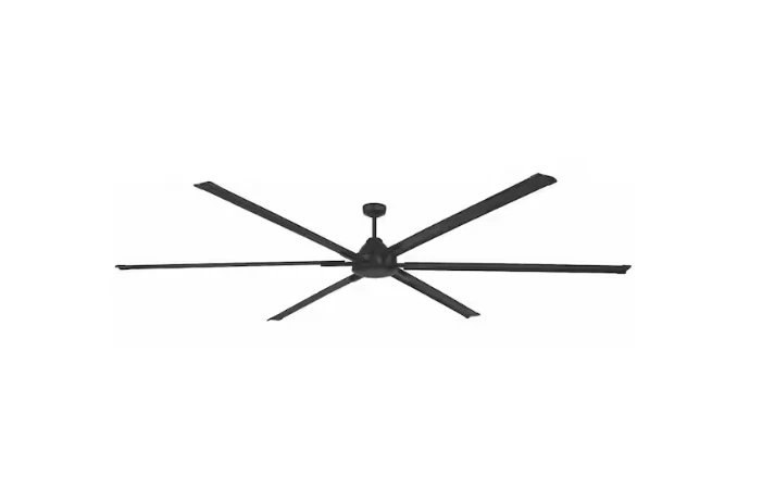 Commercial Electric 10ft Matte Black Ceiling Fan Indoor/Outdoor Wall Control - Image 4 of 4