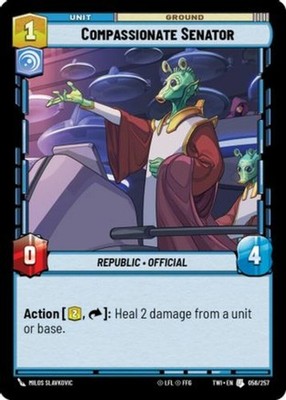 Compassionate Senator~056/257~NM~[TWI] - Twilight of the Republic~SWU