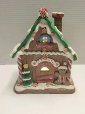 lighted gingerbread house 9.5" Tall Takes Double A Batteries