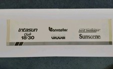 Network SouthEast Holiday Train Carriage Label - Club 18-30, Intasun, Lancaster