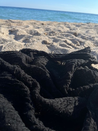 Black Linen Textured Fabric By 2 Meters, Sheer Sewing Fabric - Picture 3 of 17