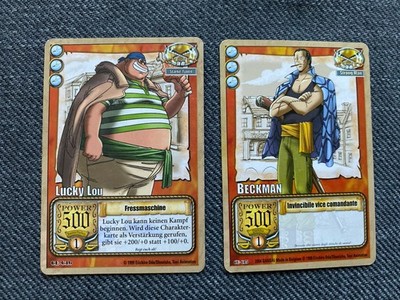 One Piece Lucky Lou Fressmaschine CE-C16 & Beckmann CE-C15 TCG Karten