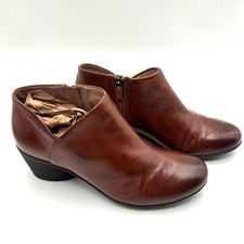 Dansko  Raina Ankle Booties  Brown Leather  Women's Size 39/8.5-9
