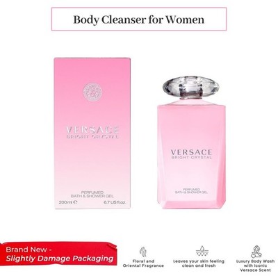 Versace Bright Crystal Perfumed Bath & Shower Gel for women , 6.7 oz / 200...