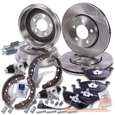 BREMSSCHEIBEN + BREMSBELÄGE VORNE + RADBREMSZYLINDER HINTEN FÜR AUDI A2 8Z 1.4