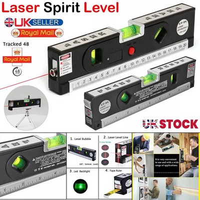 Wasserwaage mit Laser Wasserwaage mit Maßband Nivellierung Wand Linienwerkzeug UK