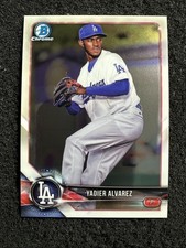 YADIER ALVAREZ #BCP22 2018 Bowman Baseball QTY Los Angeles Dodgers