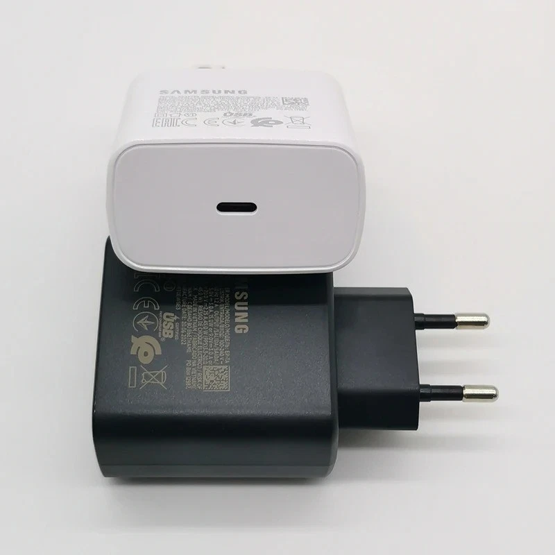 Carregador super rápido Samsung 45W plugue UE cabo tipo C 1.8M para S24 S23 S22 EUA - Imagem 4 de 4