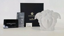 VERSACE Rosenthal Medusa Lumiere Frosted Crystal Paperweight NEW With BOX