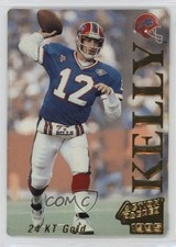 1995 Action Packed 24 KT Gold Jim Kelly #15G HOF 0g46