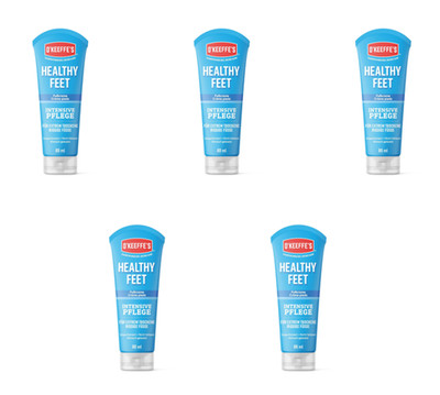 5 x O'Keeffe's Healthy Intensiv Fusspflege für extrem trockene Füsse je 80ml