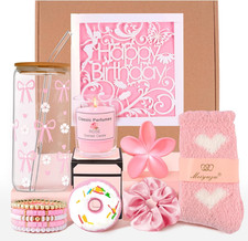 Birthday Gifts for Teen Girls, Happy Birthday Gift Basket for Women, Cute Valent