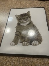 Completed Cat Diamond Painting