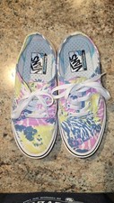 Vans Classic Tie Dye Canvas Comfy Cush Skate Shoes Men's Size 5 Women's 6.5 NEW