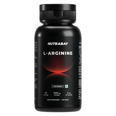 Nutrabay Pro L-Arginine Tablets 1000mg per Tablet - 60 Tablets T018