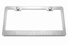 Mercedes Benz Stainless Steel Chrome License Plate Frame Holder Rust Free