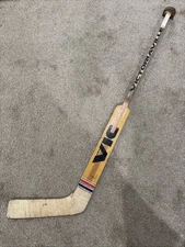 Robert Rob Holland Game Used Victoriaville Vic Pro Hockey Stick Goalie Penguins