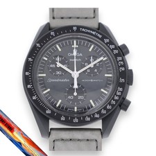 Montre à quartz pour homme Swatch Omega x Swatch Moon Swatch Mission to...