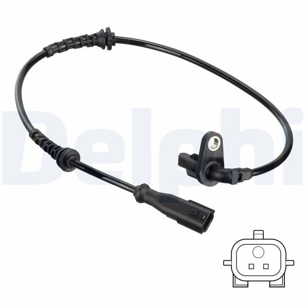 Delphi Abs Sensor Raddrehzahl Hinten Rechts FüR Dacia Duster Renault Hm Hm-image