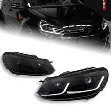 Full Led Headlights With Start-up Animation For 2008-2012 Golf Mk6 Sequential Full Led Headlights With Start-up Animation For 2008-2012 Golf Mk6 Sequential