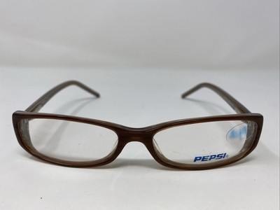 Pepsi Eyewear 3206 Brown Horn 52-15-140 Plastic Full Rim Eyeglasses Frame B771