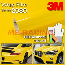 Genuine 3m 2080 G15 Gloss Bright Yellow Vinyl Wrap Vehicle Film Decal Sheet Roll