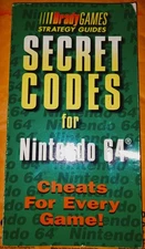 Secret Codes Nintendo 64 (N64) Brady Games Strategy Guide Great Cond Cheats Book