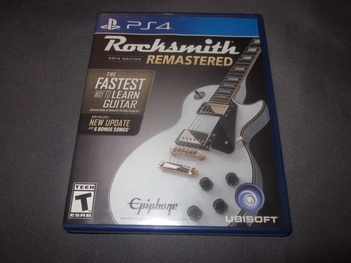 PS4 Playstation 4 ROCKSMITH REMASTERED 2014 Edition NO Cable