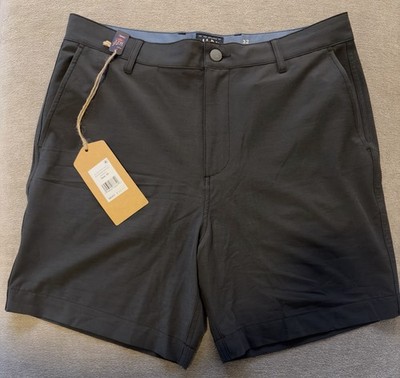 Faherty Brand All Day 2.0 Shorts Khaki Light Men's 32 w/ 7'' Inseam Mountain Coal