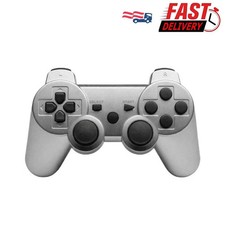 Wireless Bluetooth Video Game Controller Pad For Sony PS3 Silver
