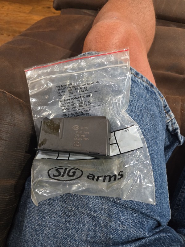 Sig Arms SHR 970 4 Round Magazine .30-06 .270 Blued Steel Rifle Clip