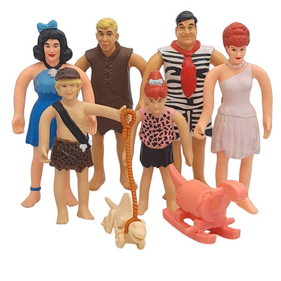 The Flintstones Movie Mattel biegsame Actionfiguren Set X6 mit etwas Zubehör
