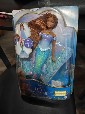 WN7- Disney The Little Mermaid Live Action Transforming Ariel Doll Mattel 2023 