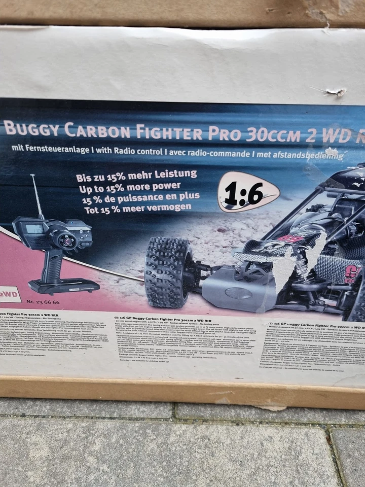 REELY CARBON FIGHTER 1:6 PRO 30cm, mit kompletten Zubehör NEUWERTIG OVP - Bild 2 von 4