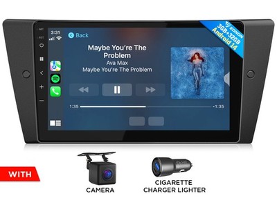 Android Auto 14 Autoradio 9'' IPS für BMW E90-E93 Navi Radio kabellos CarPlay RDS