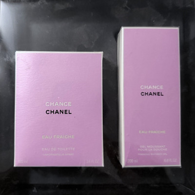 CHANEL CHANCE EAU TENDRE EAU DE TOILETTE 100 ML & BODY MOISTURE 6.8 FL OZ
