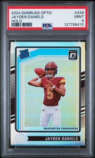 2024 Donruss Optic Jayden Daniels Optic Holo Rated Rookie #248 - PSA 9 - Mint